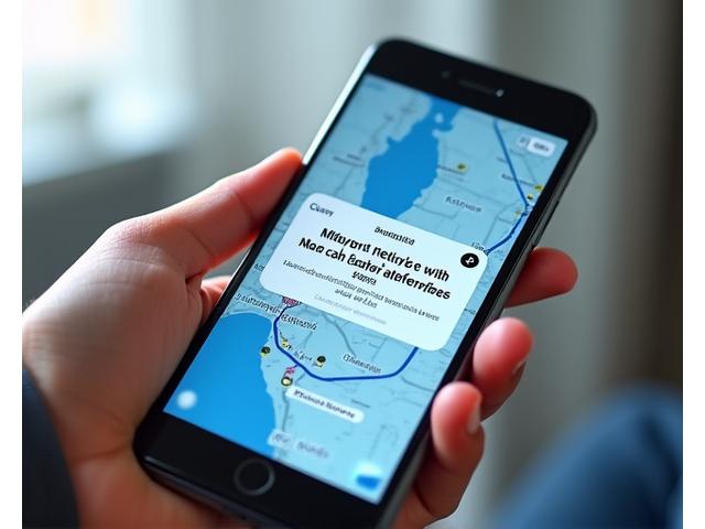 Illustration d'une interface mobile affichant une carte de voyage avec des icônes de notification de perturbation (retard, météo) et une suggestion d'itinéraire alternatif générée par IA. Le style est propre et moderne, avec des couleurs vives et des éléments interactifs.